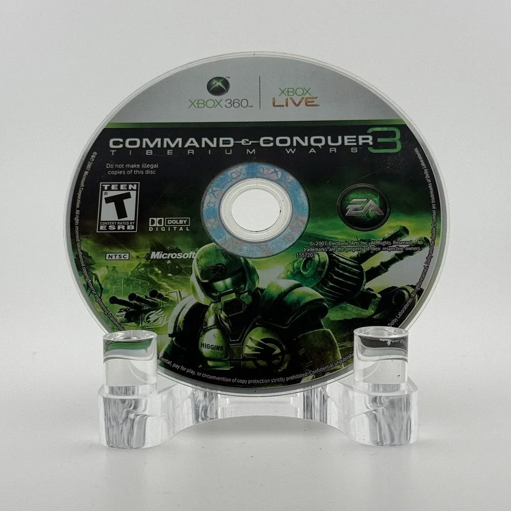 Command & Conquer 3 Tiberium Wars Xbox 360 Game Disc Only 2007 EA Strategy